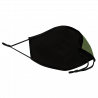 Mascarilla algodón orgánico reversible grande caqui y negra homologada con protección +90% personalizada