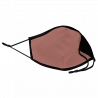 Mascarilla algodón orgánico reversible grande mahogany y negra homologada con protección +90% personalizada
