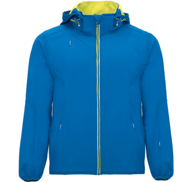 Chaqueta con Cremallera y Capucha de Poliéster para Hombre