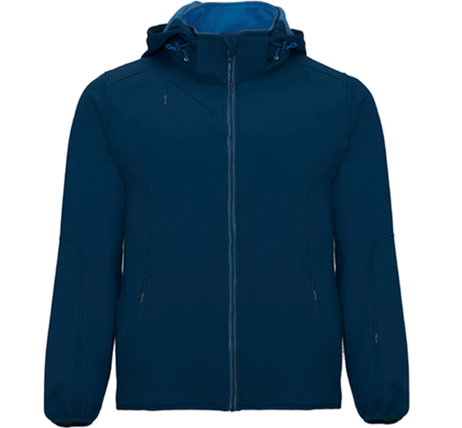 Chaqueta con Cremallera y Capucha de Poliéster para Hombre