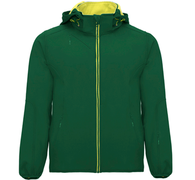 Chaqueta con Cremallera y Capucha de Poliéster para Hombre