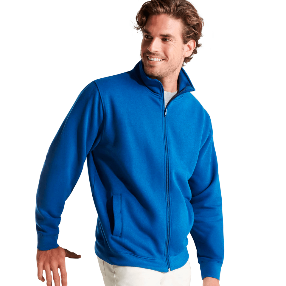 Sudadera con cremallera de felpa personalizada