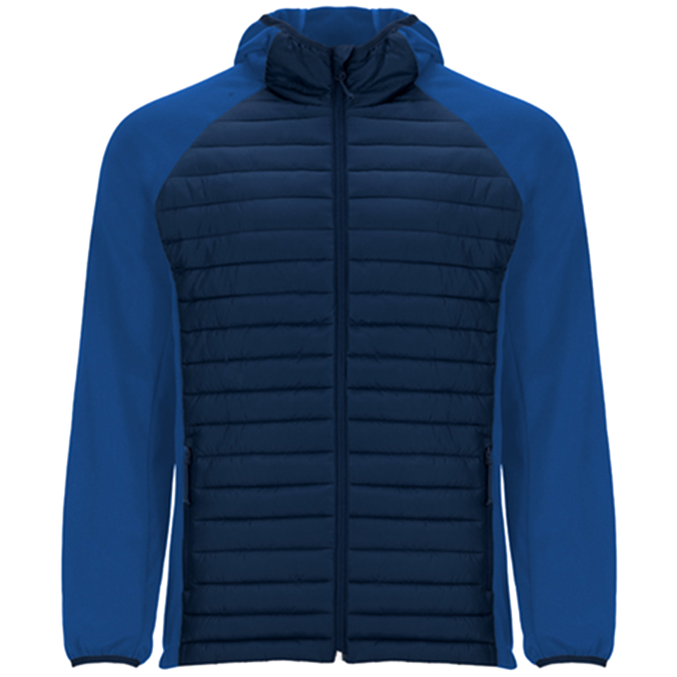 Chaqueta plumón bicolor personalizada