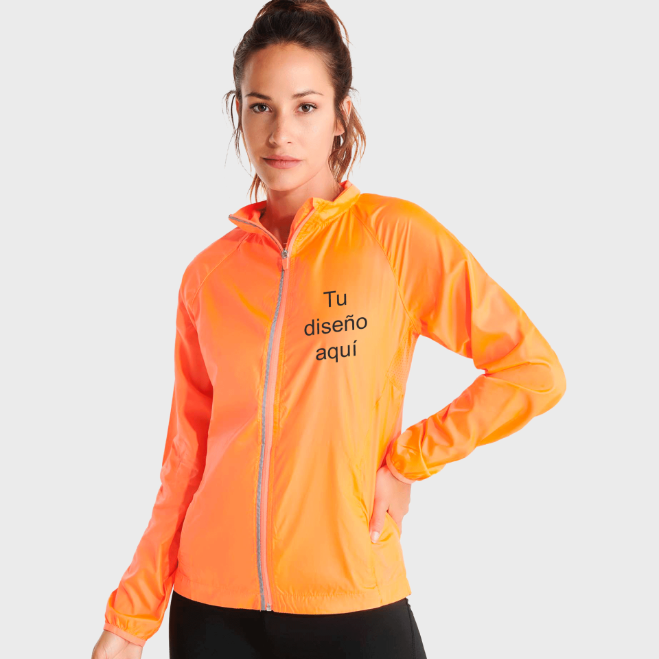 Cortavientos ligero mujer personalizado