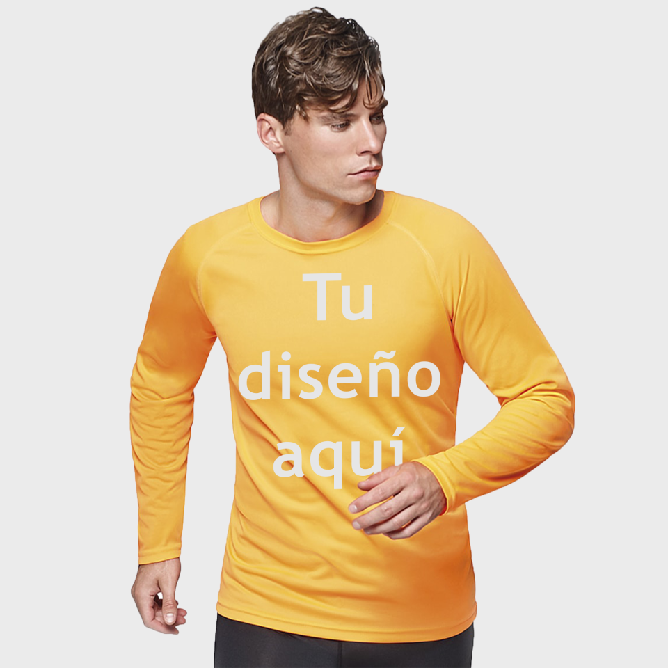 Camisetas Técnica de Manga Larga para Hombre