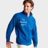 Sudadera con cremallera de felpa personalizada