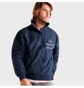 Chaqueta impermeable acolchada personalizada