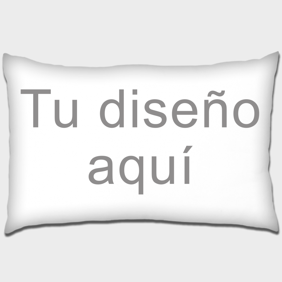 Cojín rectangular personalizado por delante