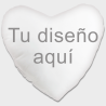 Cojín corazón personalizado por delante