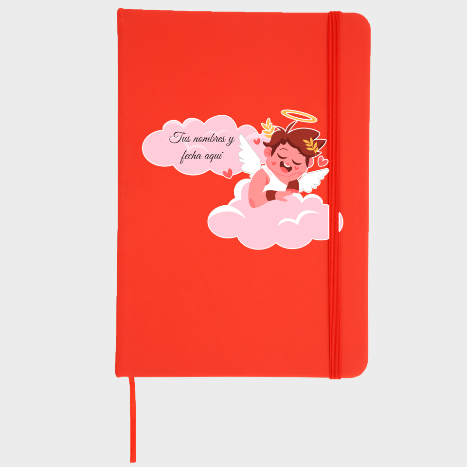 Bloc de notas para San Valentín diseño cupido personalizable