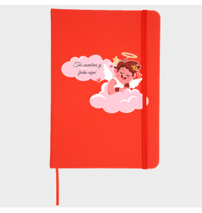 Bloc de notas para San Valentín diseño cupido personalizable