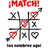 Camiseta mujer para San Valentín diseño match personalizable