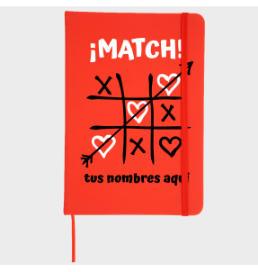 Bloc de notas para San Valentín diseño match personalizable