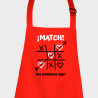Delantal para San Valentín diseño match personalizable