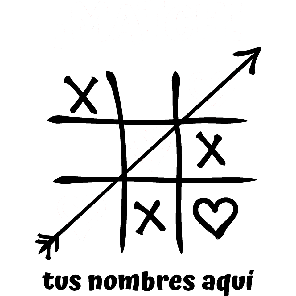 Delantal para San Valentín diseño match personalizable