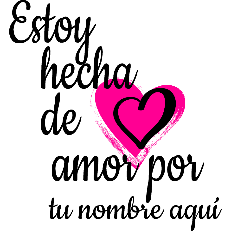 Delantal para San Valentín diseño hecha de amor personalizable