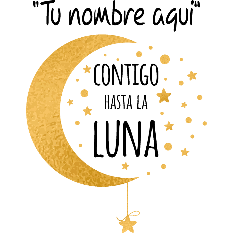 Camiseta unisex para San Valentín diseño hasta la luna personalizable