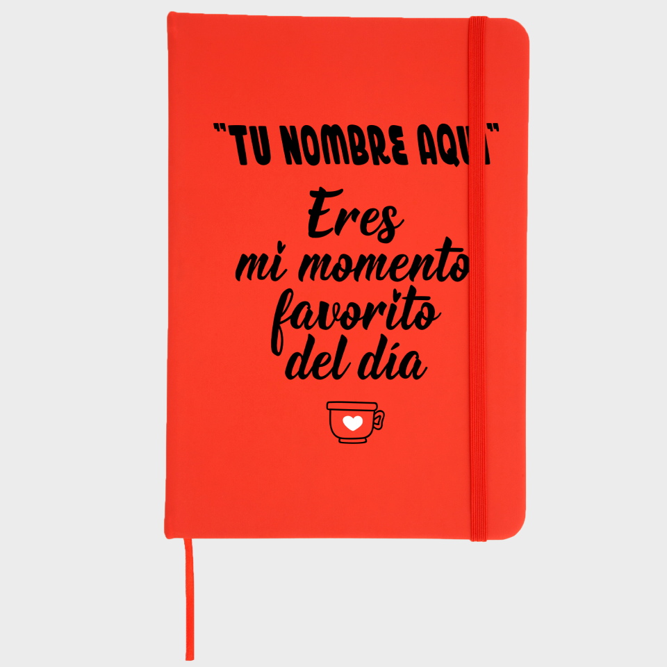 Bloc de notas para San Valentín diseño momento favorito personalizable