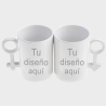 Taza de cerámica parejas personalizable