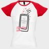 Camiseta mujer para San Valentín diseño sending love  personalizable