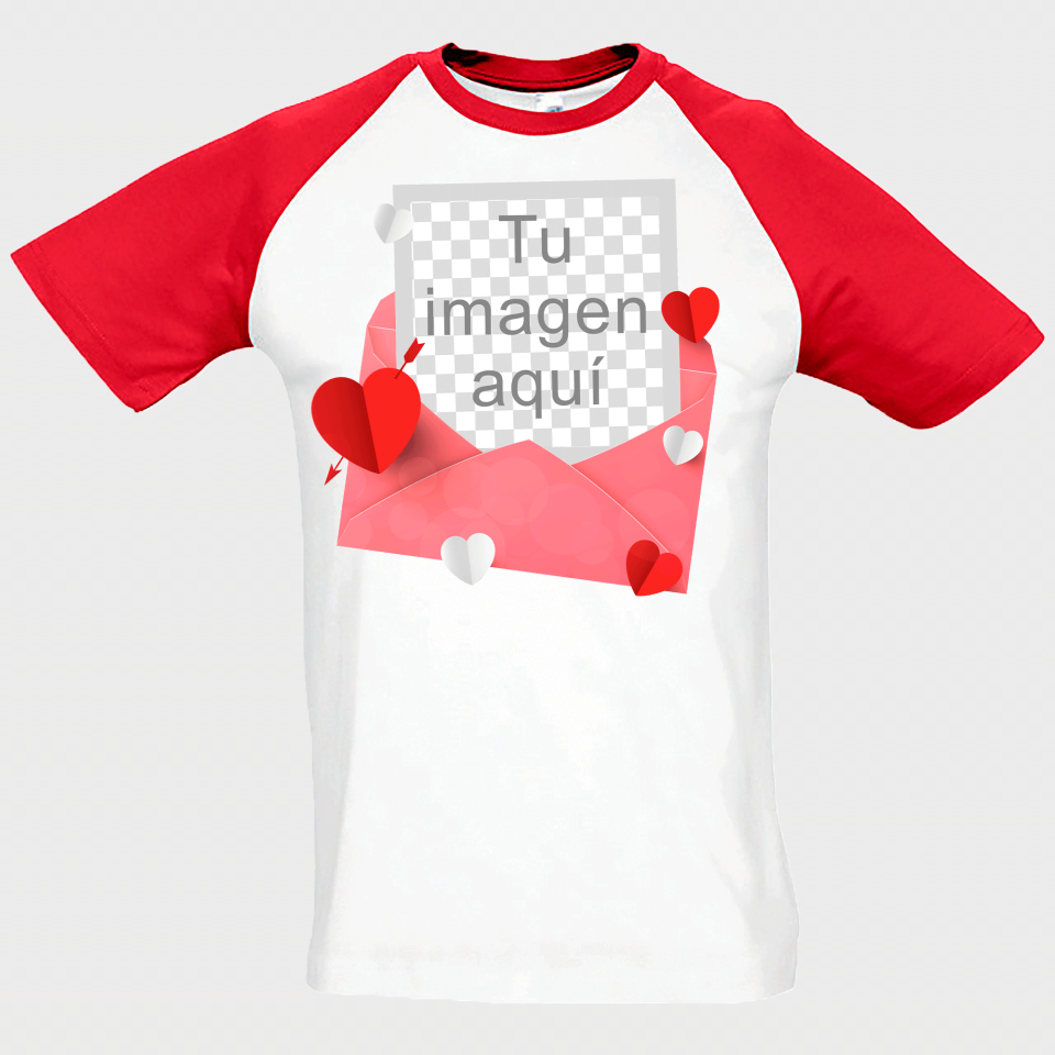 Camiseta unisex para San Valentín diseño sobre personalizable