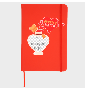Bloc de notas para San Valentín diseño perfect match personalizable