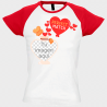 Camiseta mujer para San Valentín diseño perfect match personalizable