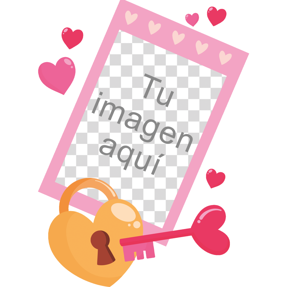 Bloc de notas para San Valentín diseño candado personalizable