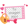 Cojín tacto cuero para San Valentín diseño candado personalizable
