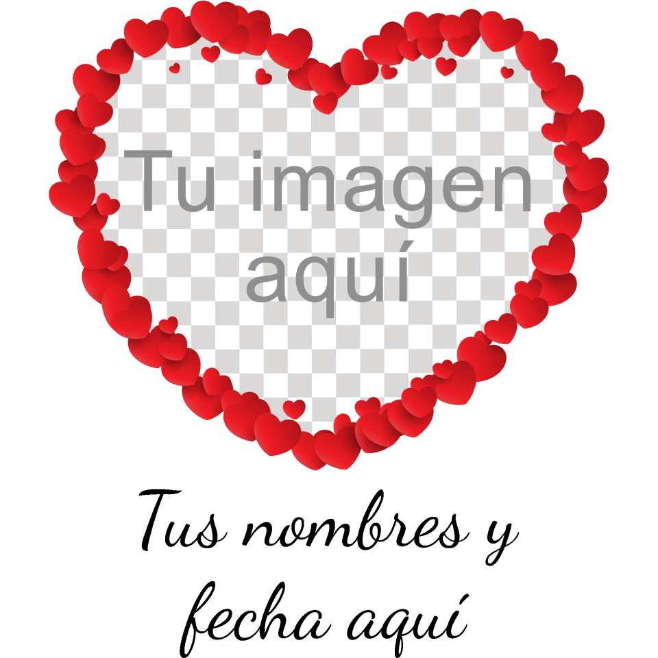 Cojín tacto cuero para San Valentín diseño corazón personalizable