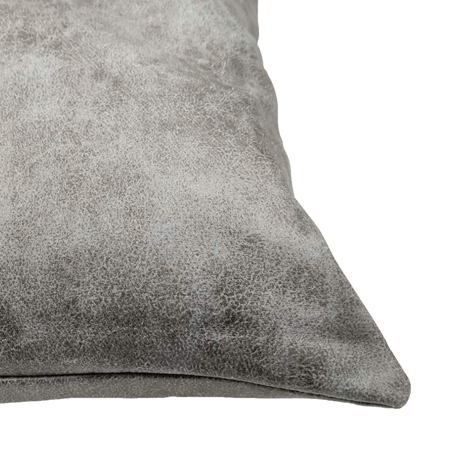 Cojín cuadrado tacto cuero personalizable