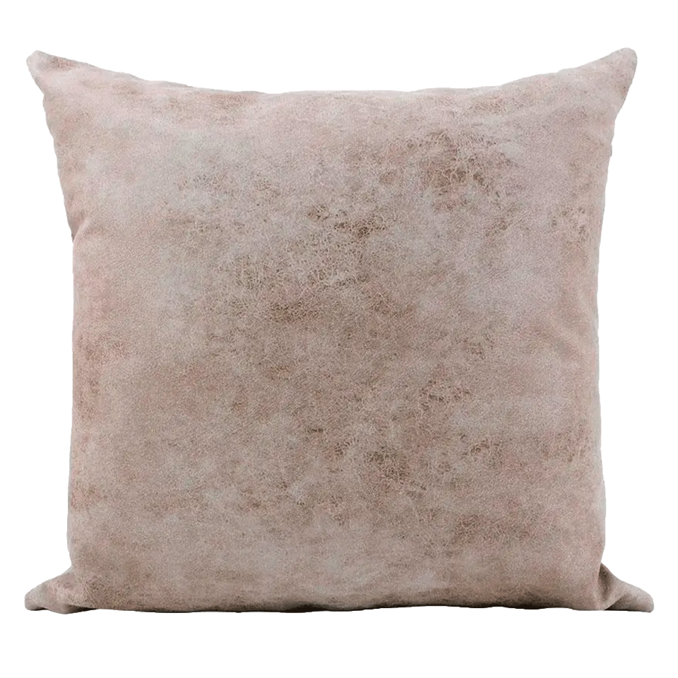 Cojín cuadrado tacto cuero personalizable