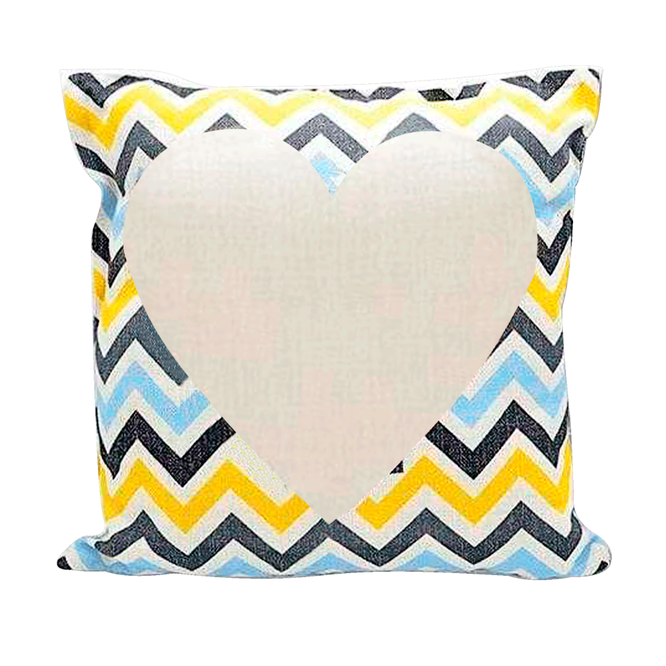 Cojín cuadrado diseño corazón personalizable
