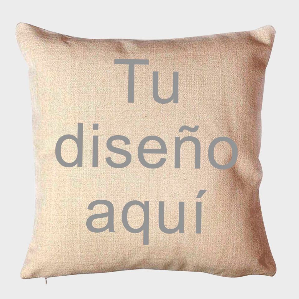 Cojín lino personalizado ambas caras