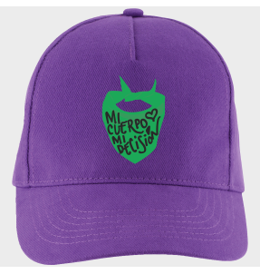 Gorra para el día de la mujer diseño Mi Cuerpo Mi Decisión
