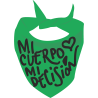 Parche redondo para el día de la mujer diseño Mi Cuerpo Mi Decisión