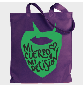 Tote bag para el día de la mujer diseño Mi Cuerpo Mi Decisión
