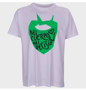 Camiseta oversize hombre para el día de la mujer diseño Mi Cuerpo Mi Decisión