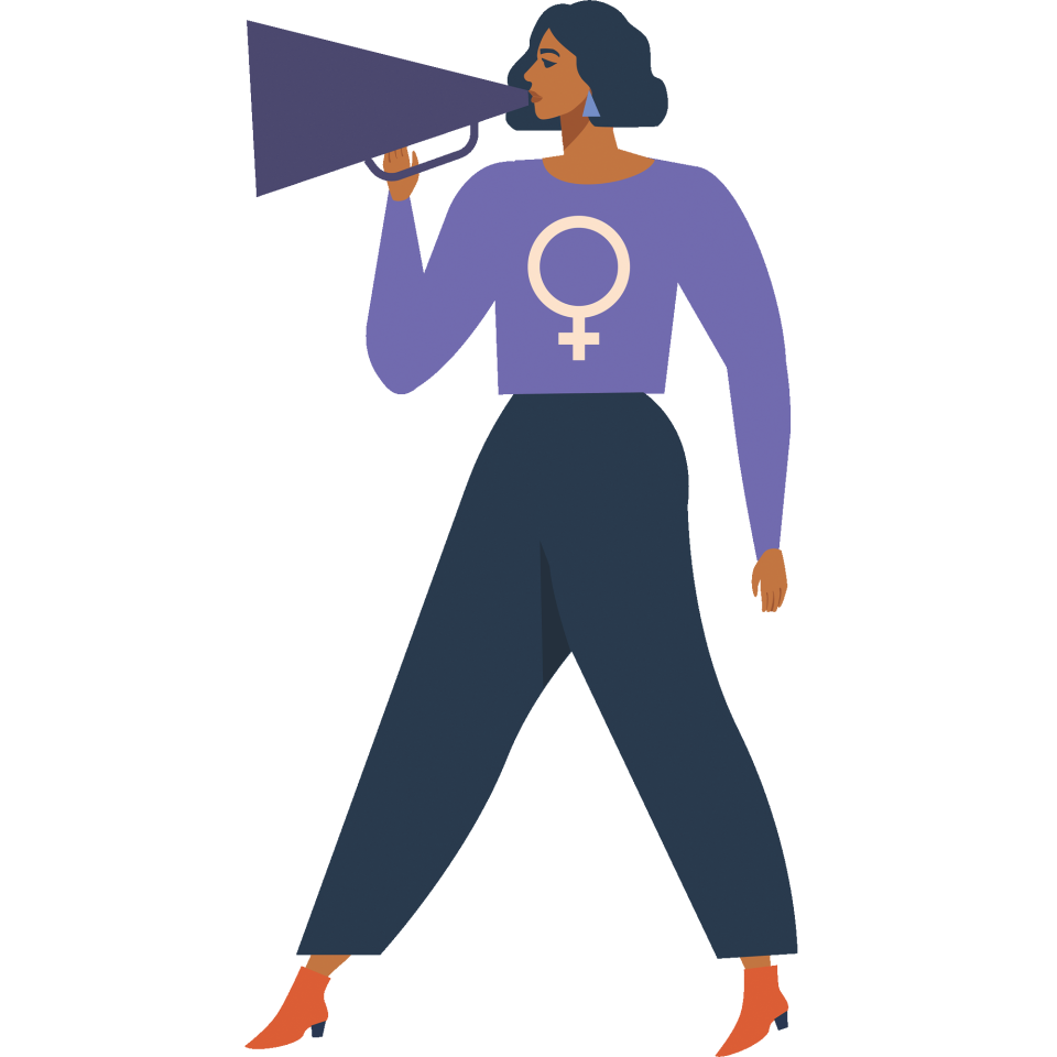 Camiseta unisex para el día de la mujer diseño Chica Hablando