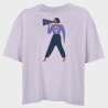 Camiseta oversize mujer para el día de la mujer diseño Chica Hablando