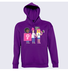 Sudadera con capucha para el día de la mujer diseño Amigas