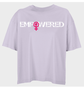 Camiseta oversize mujer para el día de la mujer diseño Empowered