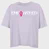Camiseta oversize mujer para el día de la mujer diseño Empowered