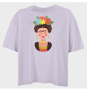 Camiseta oversize mujer para el día de la mujer diseño Frida