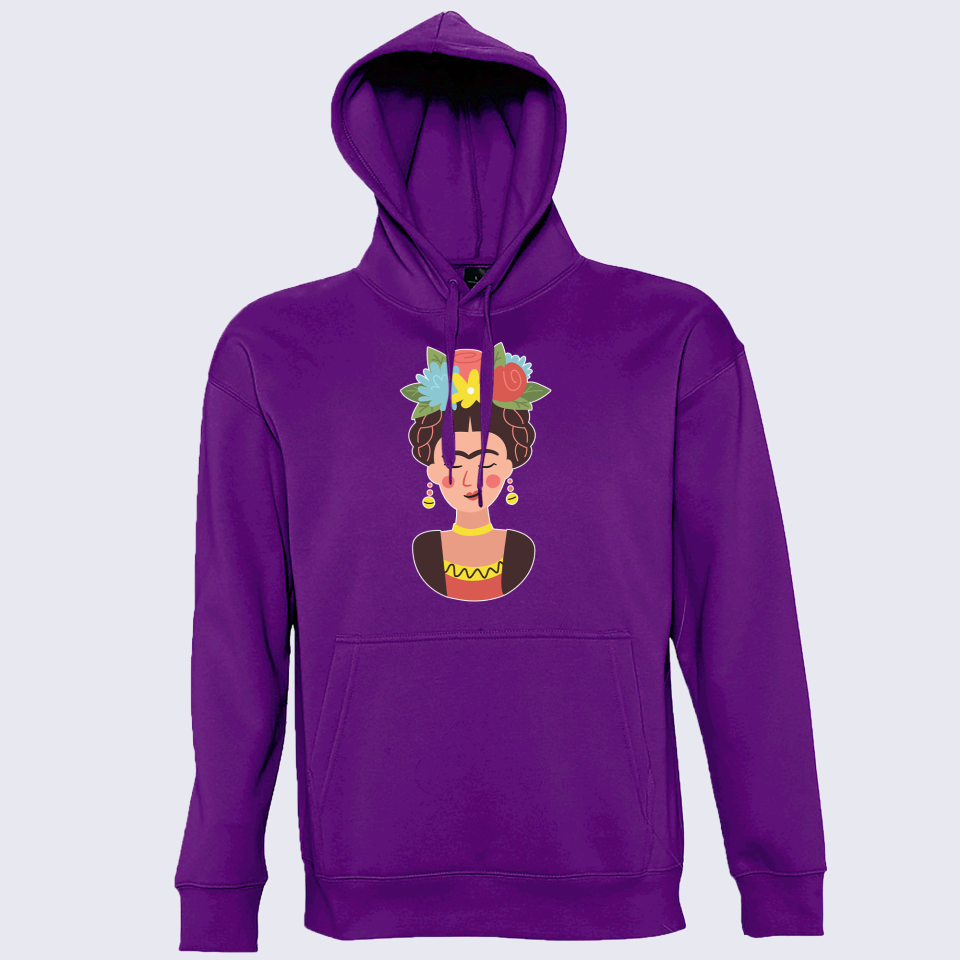 Sudadera con capucha para el día de la mujer diseño Frida