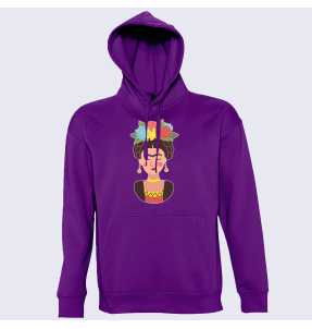 Sudadera con capucha para el día de la mujer diseño Frida