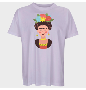 Camiseta oversize hombre para el día de la mujer diseño Frida