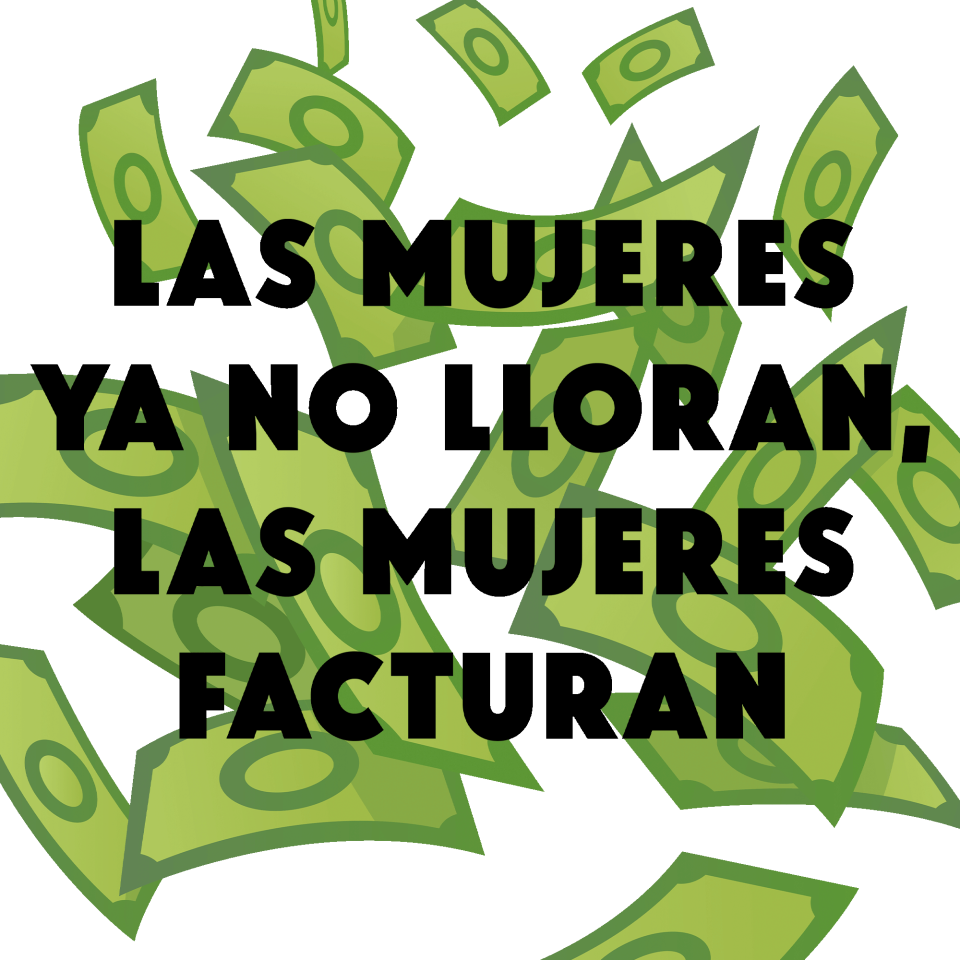 Parche redondo para el día de la mujer diseño Las Mujeres Ya No Lloran Las Mujeres Facturan
