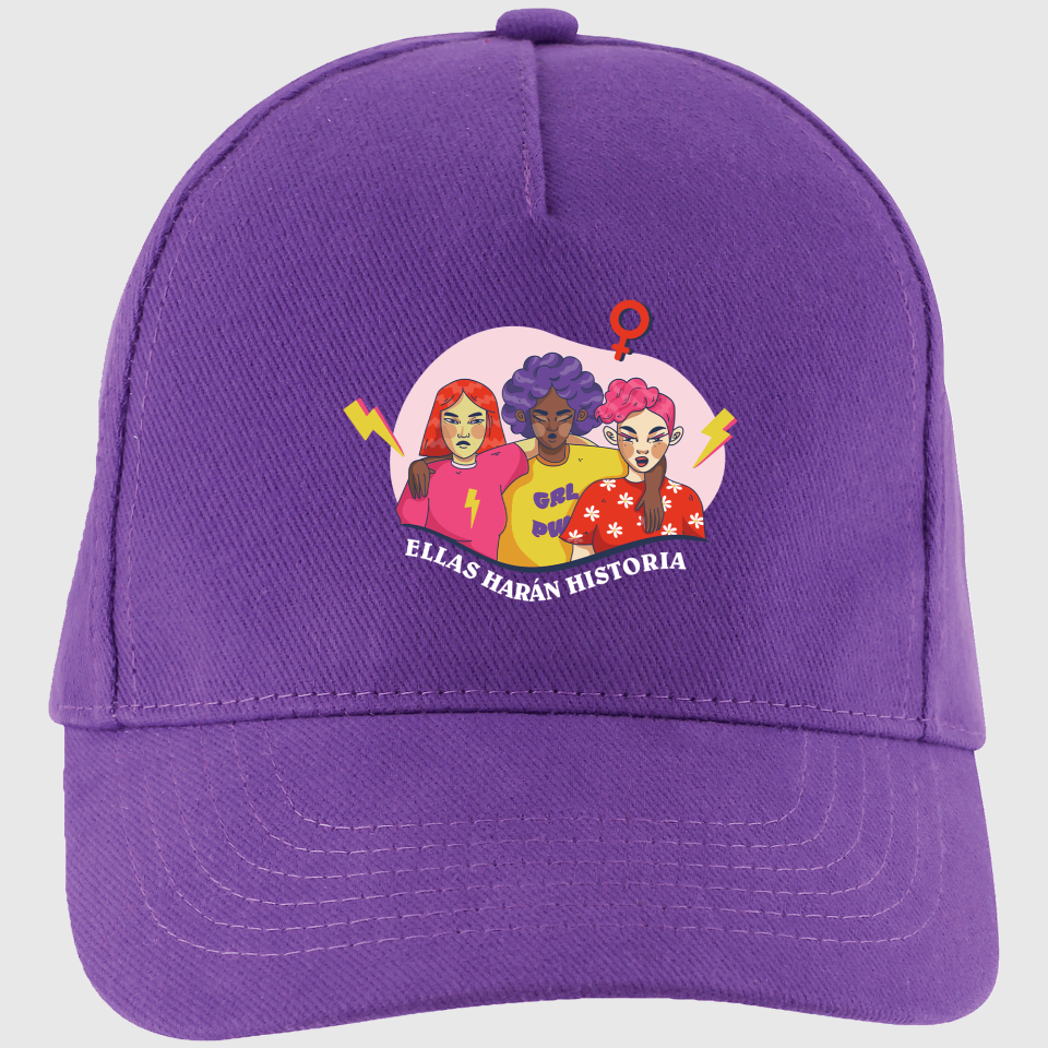 Gorra para el día de la mujer diseño Ellas Harán Historia