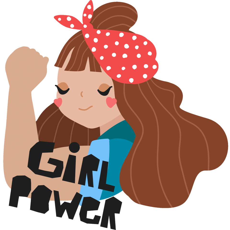 Camiseta oversize hombre para el día de la mujer diseño Girl Power